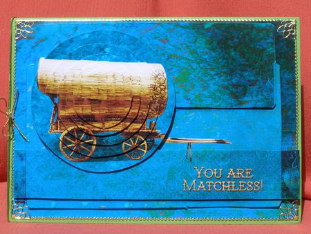 Matchstick Caravan, A5 Pyramid Card Kit by Susan Smith