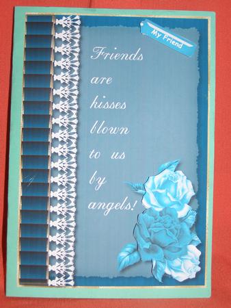 Angel Kisses Card Front by Susan Smith