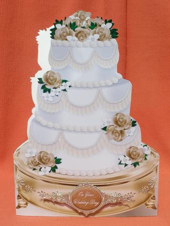 Wedding Cake Shaped Card by Susan Smith
