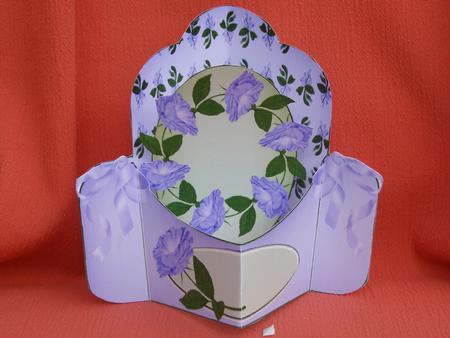 Purple Bows Push Pull Card by Susan Smith