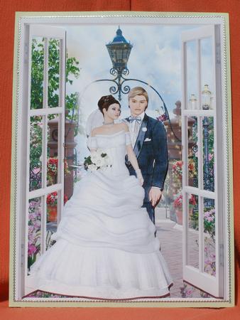 Wedding Day - After the Ceremony A4 Card Front by Susan Smith