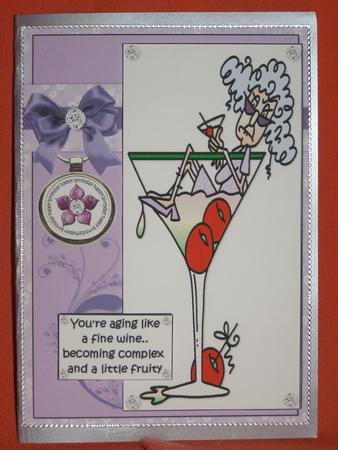 Stella is Aging Like a Fine Wine Quick Card by Susan Smith