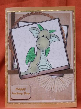 Rupert Dragon Framed Card by Susan Smith