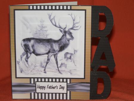Dad Over the Edge Card with a Stag Qs by Susan Smith