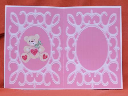 Cute Valentines Bear Insert by Susan Smith