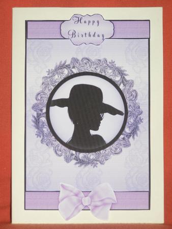 Elegant Lady Silhouette Birthday by Susan Smith