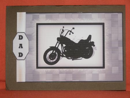 Motorbike Silhouette Birthday by Susan Smith