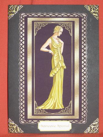 Golden Framed Diva by Susan Smith