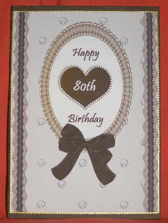 Chocolate Heart 65th/70th/80th by Susan Smith