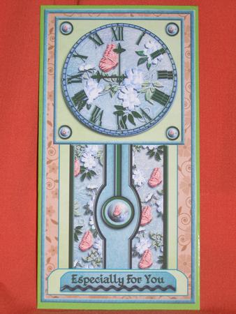 Flowers & Butterflies Grandfather Clock by Susan Smith