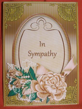 Coffee Rose Gold in Sympathy Oval 7x5in Floral Step by Step by Susan Smith