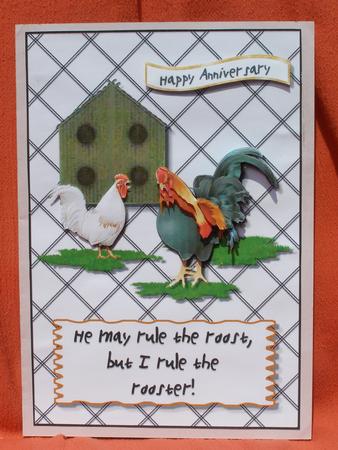 Rooster Card Topper by Susan Smith