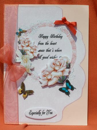 Pink Fancy Shape Card by Susan Smith