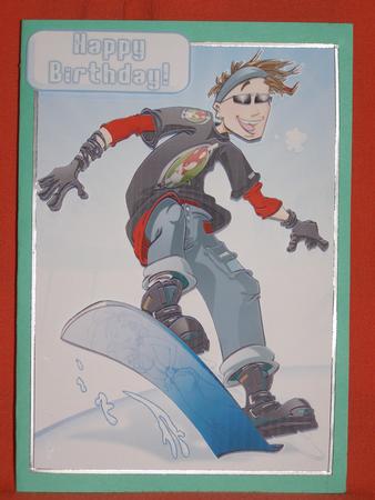Snowboard Dude by Susan Smith