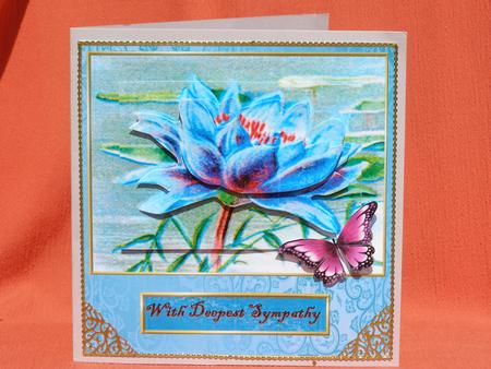 Sympathy Vintage Water Lillies by Susan Smith