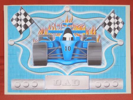 Racing Car Dad for Various Occasions by Susan Smith