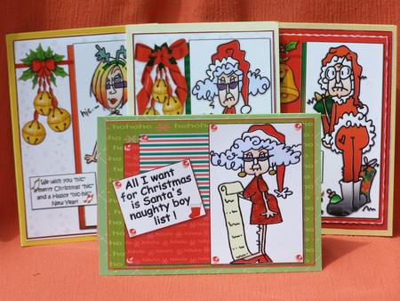 Selection of Four Stella and Pals Christmas Toppers by Susan Smith