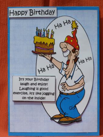 Stan is Laughing on Your Birthday Quick Card by Susan Smith