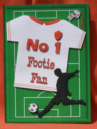 No 1 Footie Fan, Quick Card by Susan Smith