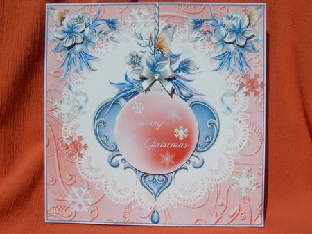 Christmas Ball Decoration in Red by Susan Smith