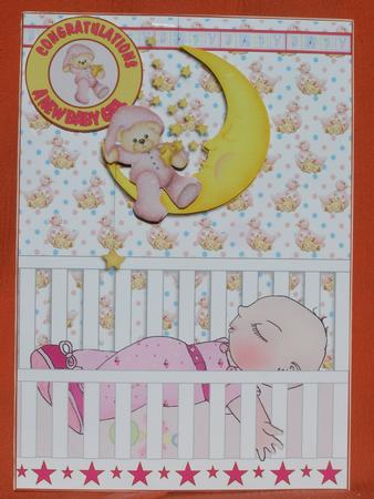 Baby Girl Asleep in Cot by Susan Smith
