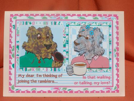 Grandma and Grandpa Dog Discuss Ramblers by Susan Smith