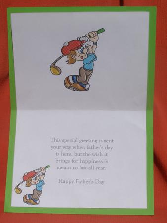 Gofling Gary Father's Day Insert by Susan Smith