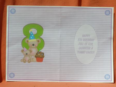 Happy 8th Birthday Insert by Susan Smith
