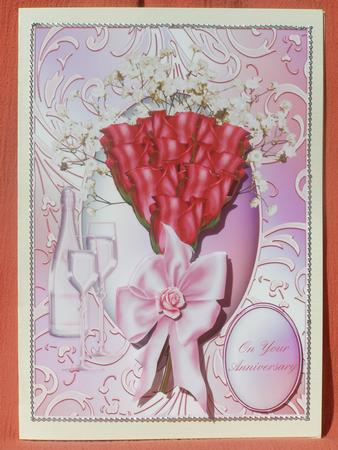 Bouquet of Roses Card Front by Susan Smith