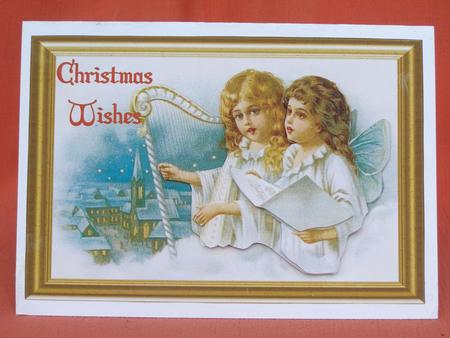 Christmas Angels Sing Decoupage Topper by Susan Smith