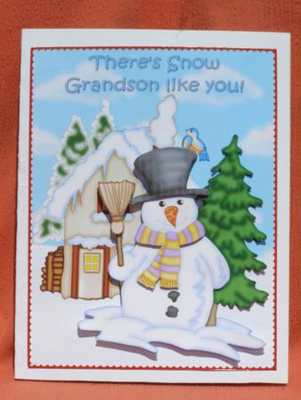 There's Snow Grandson Like You Decoupage by Susan Smith
