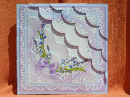 8 x 8 Bluebells Kit with Scalloped Corners by Susan Smith