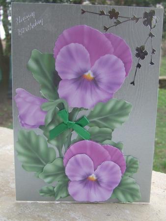 Purple Pansy for Daughter by Susan Smith