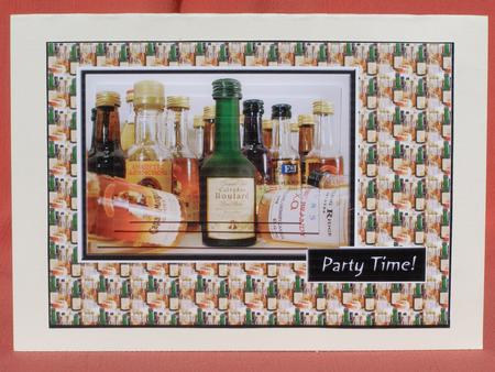 Alcohol Party Card Front by Susan Smith