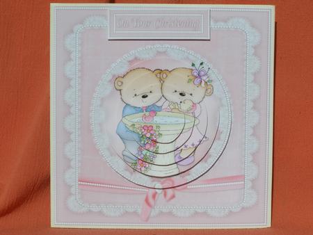 Baby Girl Christening Pyramid by Susan Smith