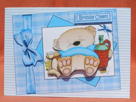 Birthday Snooze Decoupage by Susan Smith