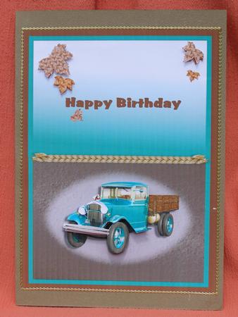 Vintage Truck Happy Birthday by Susan Smith
