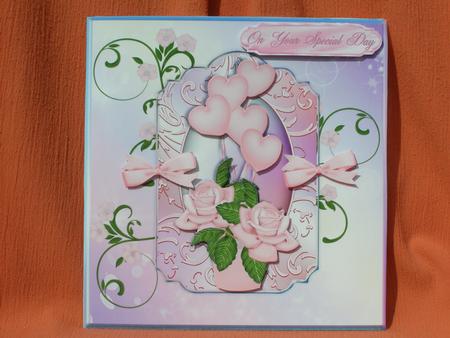 Congratulations Roses Card Topper by Susan Smith