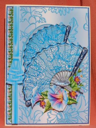 Blue Fans by Susan Smith