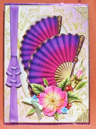 Deep Lilac Fans by Susan Smith