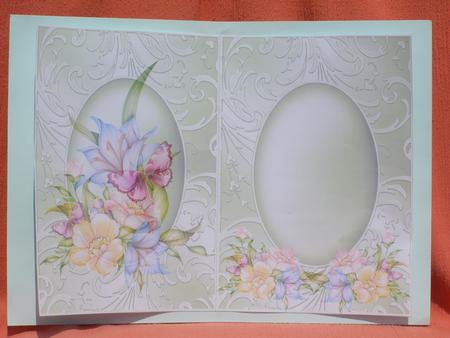 Insert to Floral Green Shimmering Frame by Susan Smith