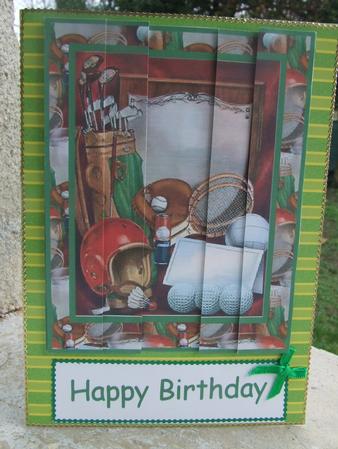 Birthday Side Stacker Sporty Topper by Susan Smith
