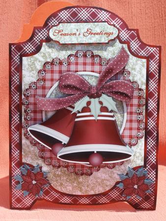 Christmas Bells and Bows Screen Card by Susan Smith