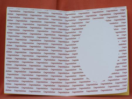 Congratulations Red Insert by Susan Smith