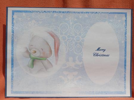 Christmas Teddy Insert by Susan Smith