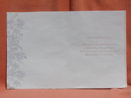 Floral Birthday Insert by Susan Smith