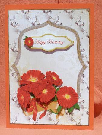 Orange Floral by Susan Smith