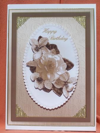 A4 Flowers & Pearls - Birthday by Susan Smith