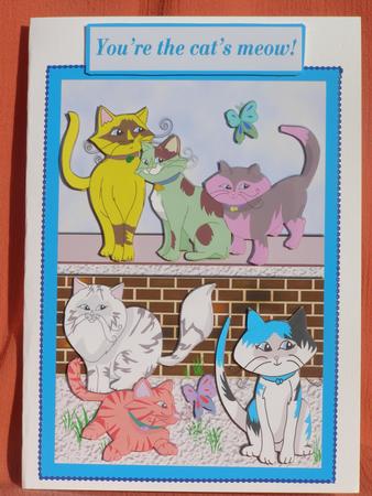 Fantasy Felines Birthday Card by Susan Smith