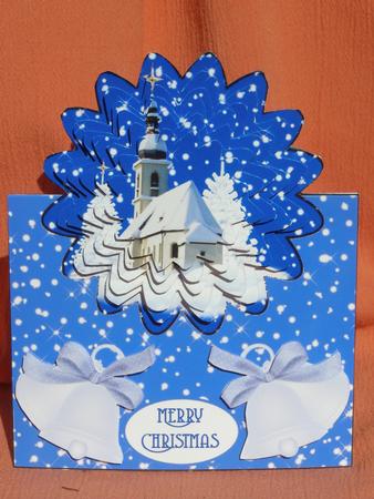Over the Edge Snowy Church by Susan Smith